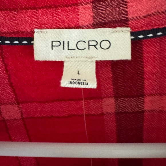 Anthropologie Pilcro Plaid Gauze Shirt-XL-NWT - Picture 4 of 12